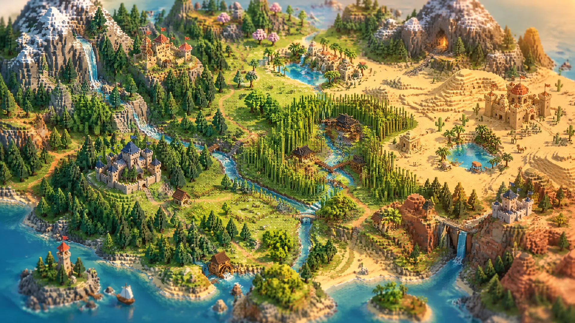 The islands and wild lands of HearthHold's strategy world.