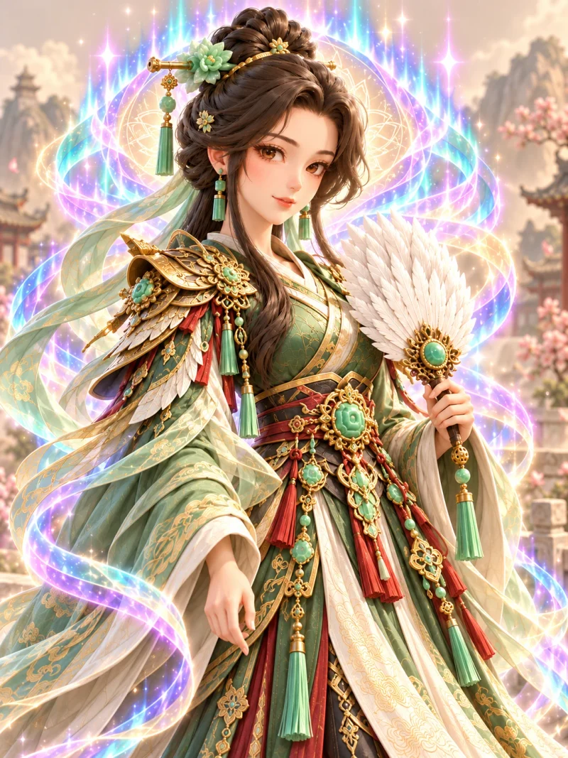 MEILIN, a HearthHold Chinese hero in detailed ceremonial armor.