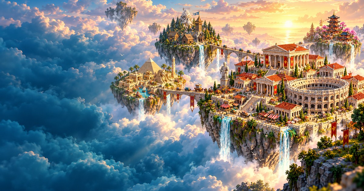 Four floating kingdoms of HearthHold